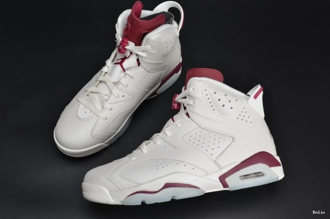 Bmlin Shoes white Jordan 6 Retro Air Maroon 384664-116 0713